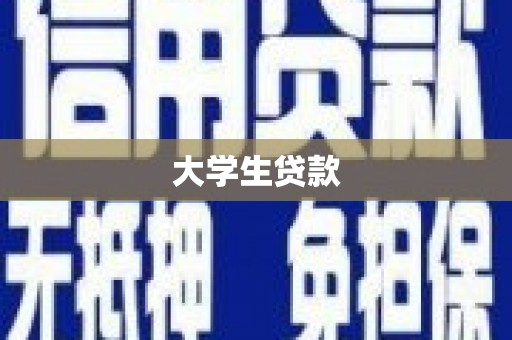 叠彩大学生贷款